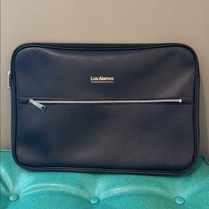 Rare vintage Los Alamos National Laboratory zip case portfolio atomic nuclear